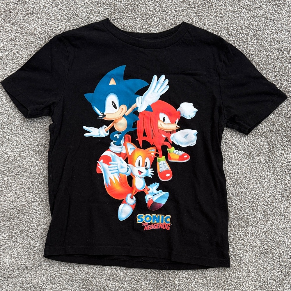 Old Navy Black Sonic the Hedgehog Kids T-Shirt